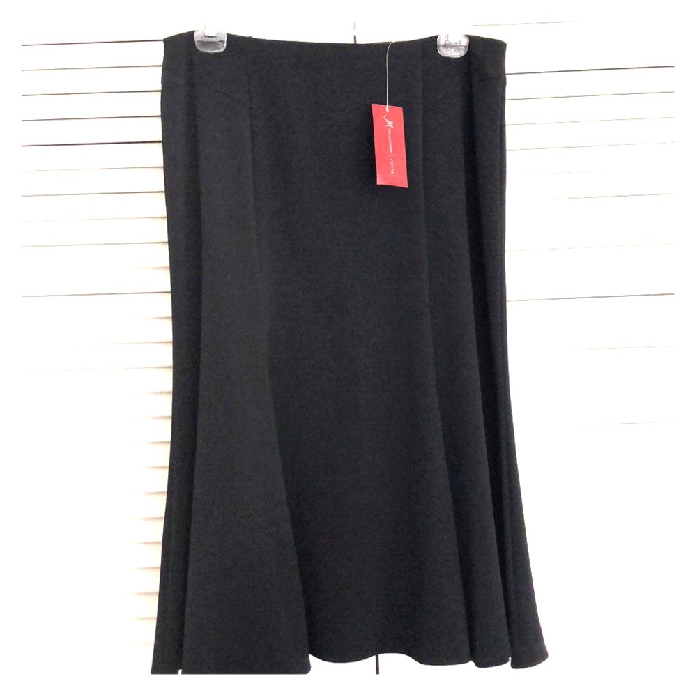 Little Black Skirt with Flared Bottom